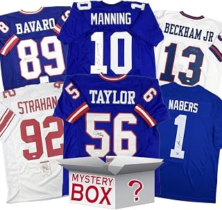Autographed/Signed New York Football Jersey Mystery Box with PSA JSA or Beckett COA