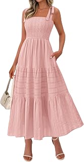 BTFBM Womens Summer 2026 Casual Maxi Dresses Boho Spaghetti Strap Dress