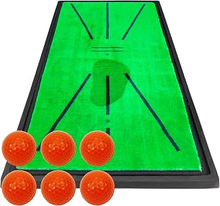 Golf Style Golf Mat, Golf, Practice, Mat, Swing Training, Practice Equipment, Indoor, Outdoor, Artificial Turf, Rubber Mat, Shot Mat, For Practice