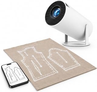 Sewing Projector for Patterns, WiFi and HDMI Pattern Projector with Remote | Adjustable Downward Projection for Tracing Digital Sewing Patterns Onto Fabric Without Printing, Taping or Paper Templates