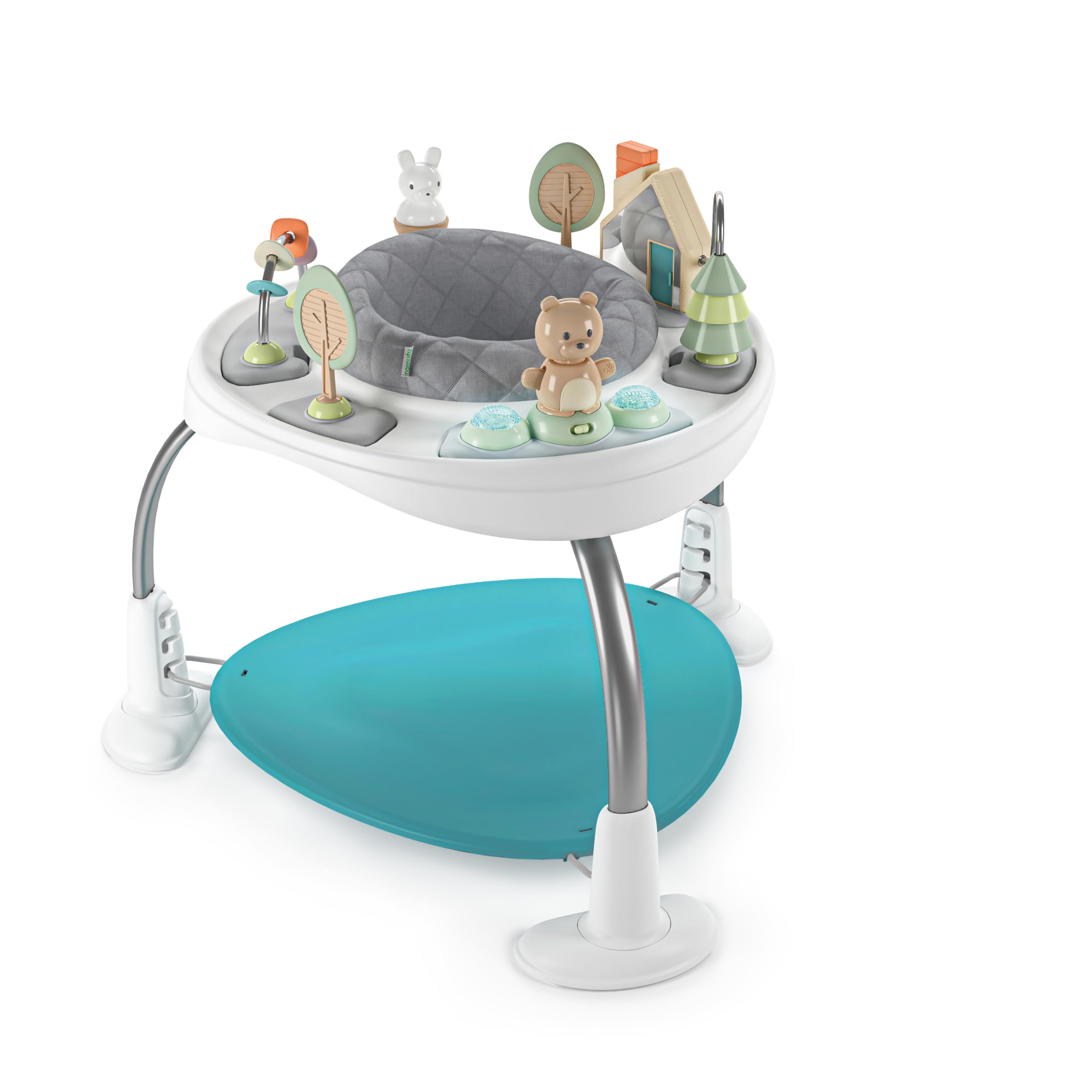 Ingenuity Spring &amp; Sprout 2-in-1 Baby Activity Center Jumper and Table with 
