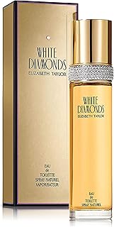 Elizabeth Taylor White Diamonds Eau de Toilette for Women, 3.3 fl oz | Women's floral chypre eau de toilette. Perfume with notes of lily, neroli, warm amber, and sandalwood.