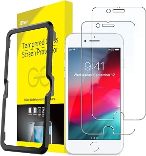 JETech Screen Protector for iPhone SE 3/2, iPhone 8/7/6s/6, 2-Pack