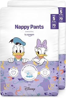 By Amazon Disney - Nappy Pants - Size 5 (12-17 kg) – 140 count (2 packs of 70)