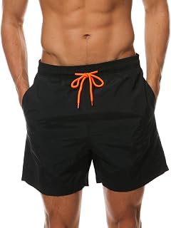 Arcweg Men’s and Boy’s Swimming Trunks/Shorts, Short Multi-Coloured Quick-Drying Beach / Board Shorts, Training Shorts With Mesh Lining And Adjustable Drawstring