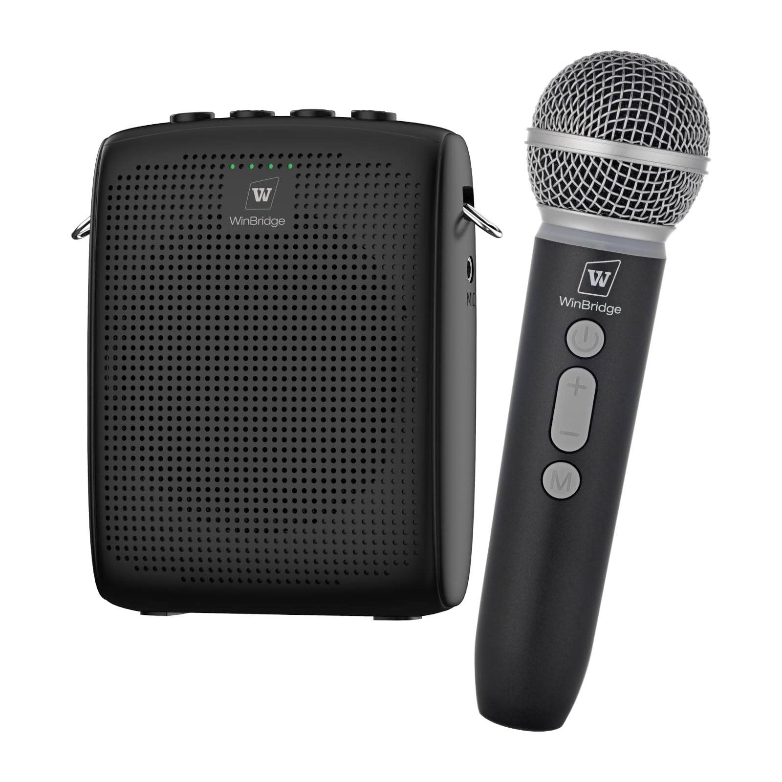 WinBridge Wireless Voice Amplifier with Microphone for Teachers,Tour Guides | Po