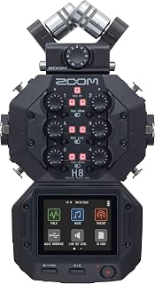 Zoom H8 12-Track Portable Recorder, Stereo Microphones, 6 Inputs, Touchscreen Interface, USB Audio Interface, Battery Powered, for Stereo/Multitrack Audio for Video, Podcasting, and Music