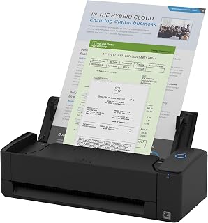 ScanSnap iX1300 Wireless or USB Double-Sided Color Document Scanner, Black | Compact | Photos & Receipts | Auto Document Feeder | Manual Feeder | Mac or PC