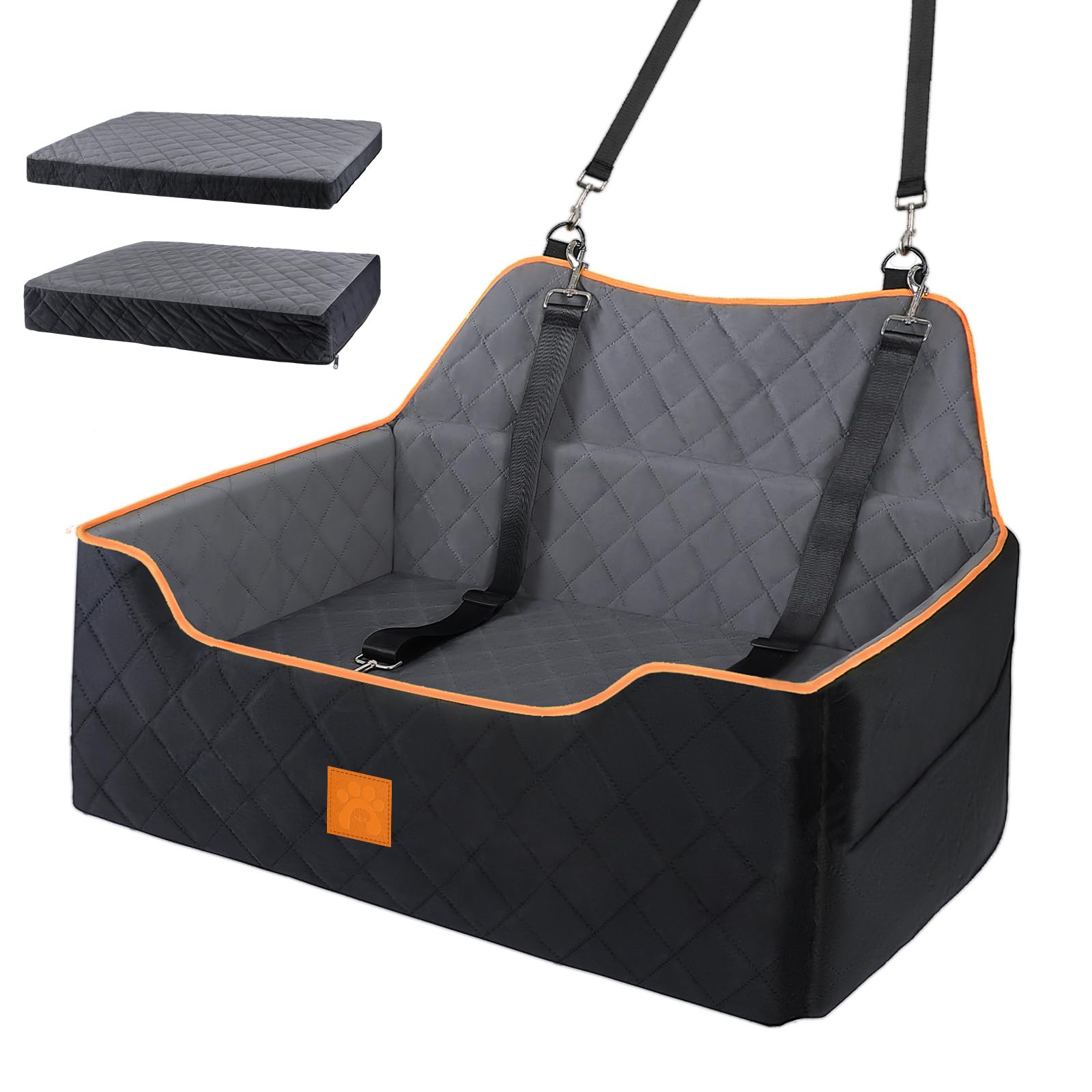 Dog Car Seat Large Medium Sized for Dogs Under 55 Lb, Dog Booster Seat