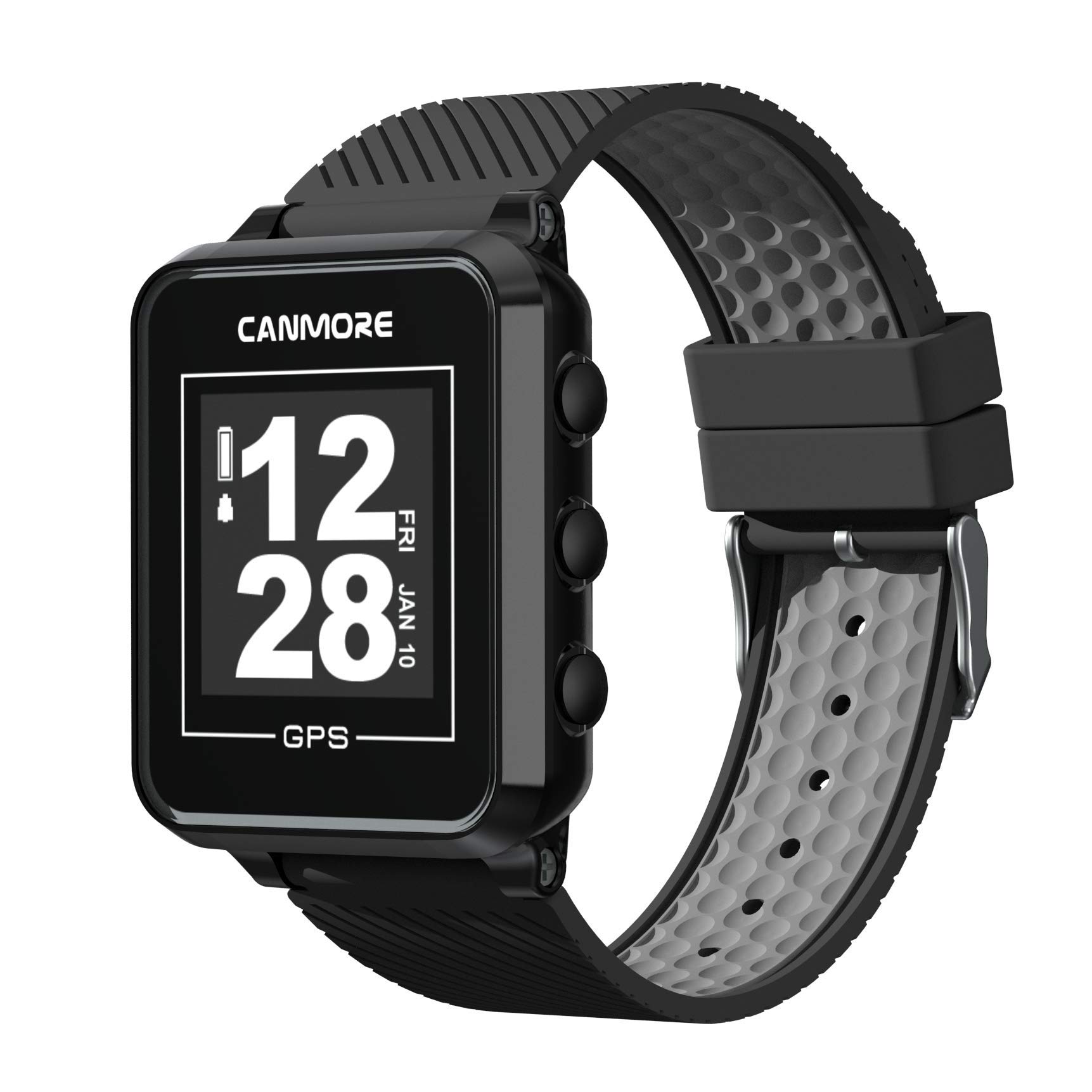 CANMORE TW353 Golf GPS Watch for Men and Women, Black/Gray | High Contrast LCD D