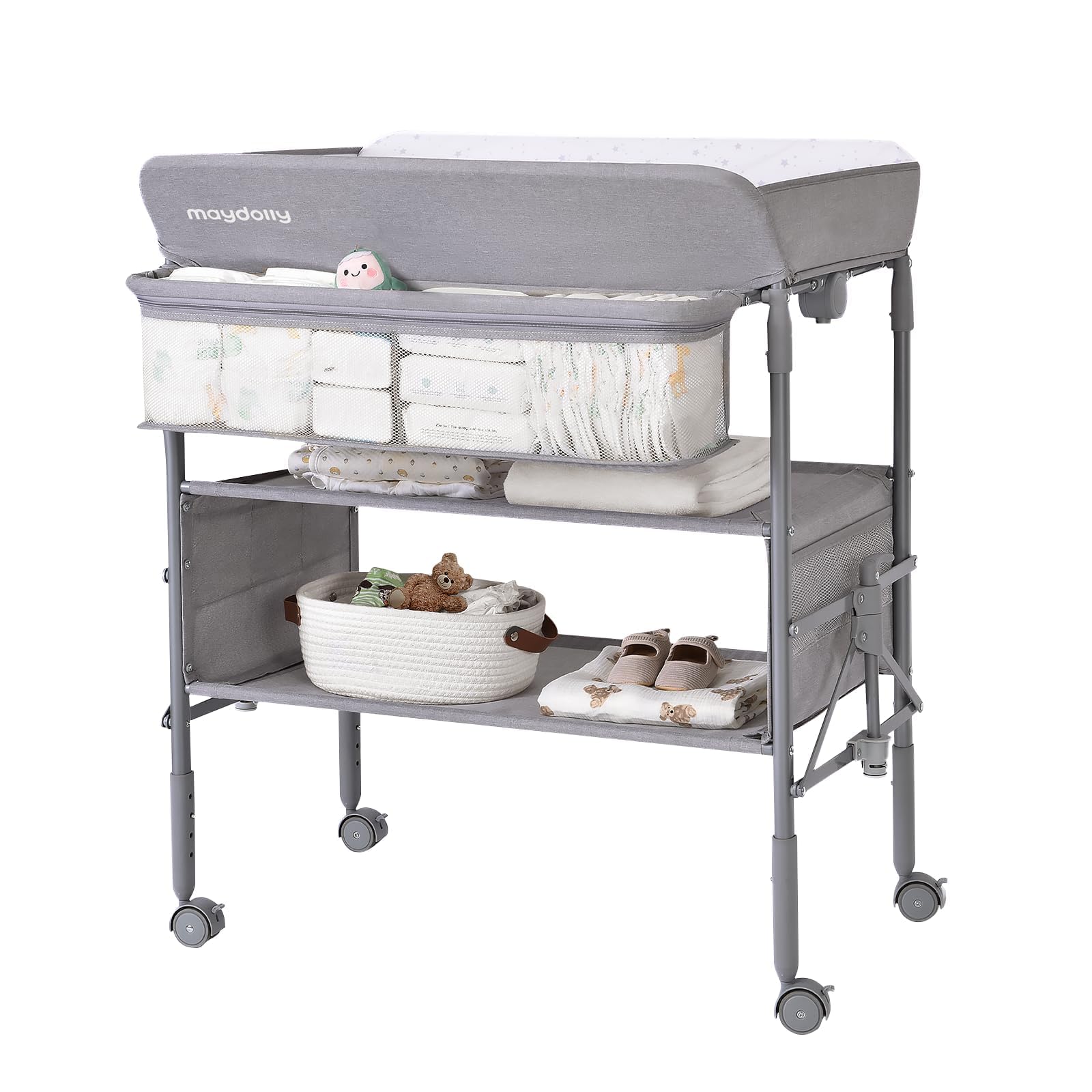 Maydolly Baby Changing Table, Maydolly Portable Foldable Changing Table, Waterpr