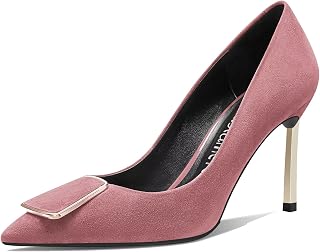 Castamere Women's High Needle High Heel Closed Toe Pointed Toe Pumps Slip-on Party Office Dress Cute Classic Shoes 8.5 cm Heels