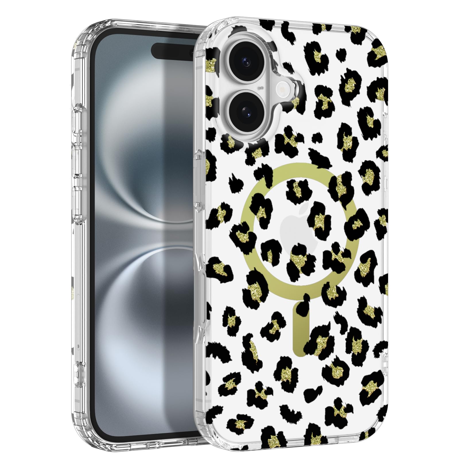 ORNARTO for iPhone 16 Case 6.1inch, [Compatible with MagSafe], Magnetic Holograp
