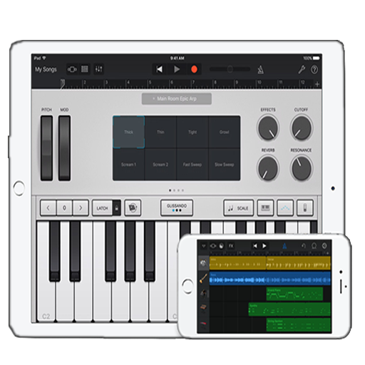 Garageband multi studio app music recording