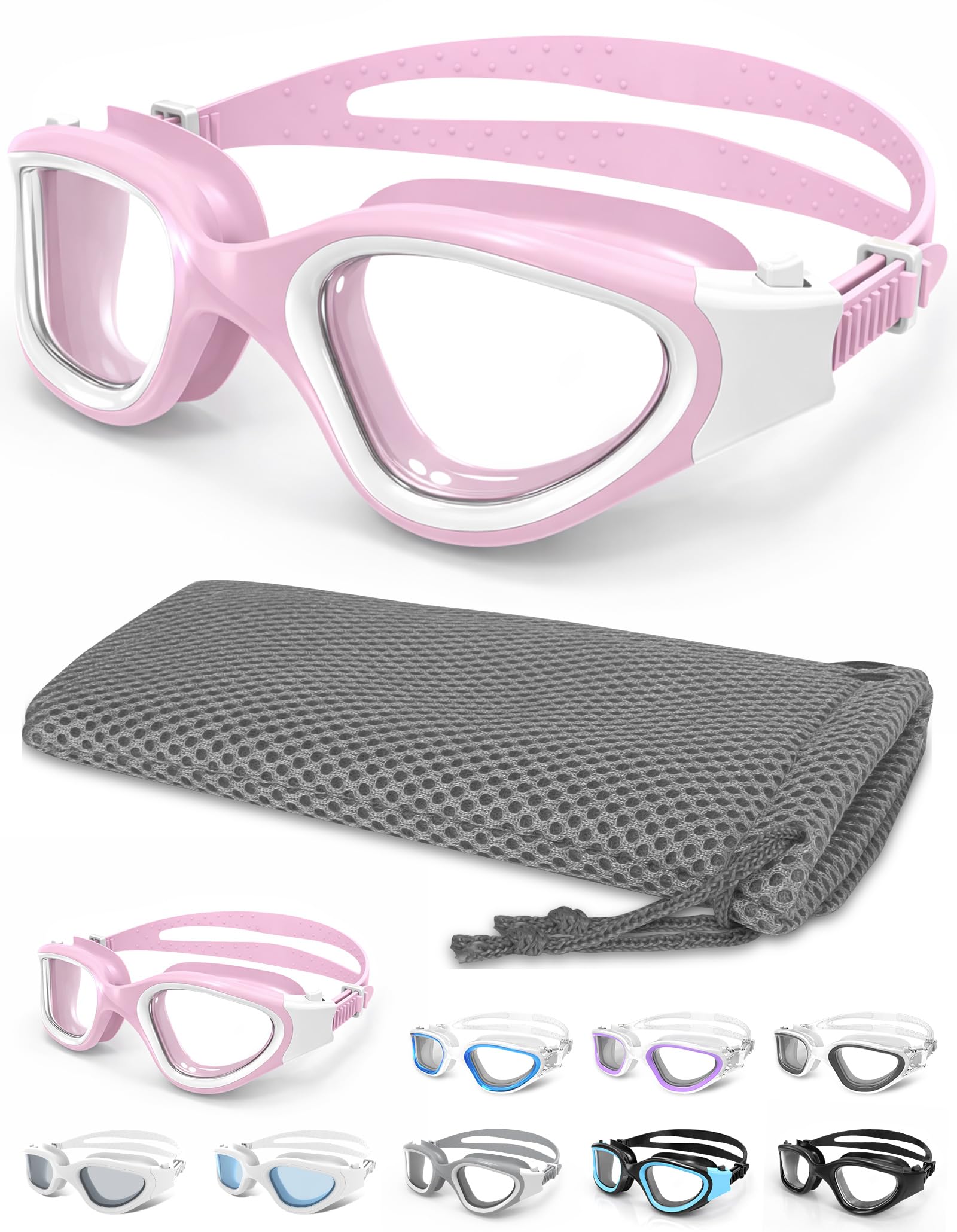 Winline Swimming Goggles Anti Fog Anti UV Waterproof Clear Vision Easy Adjustmen