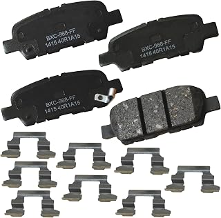 Bendix Premium SBC1415 Rear Brake Pads for EX35, 37, FX35, G25, G37, JX35, M35h, M37, Q40, 50, 60, 70, QX50, 60, 70, Nissan 370Z, Altima, Juke, LEAF, Maxima, Murano, Pathfinder, Quest, Rogue, Sentra