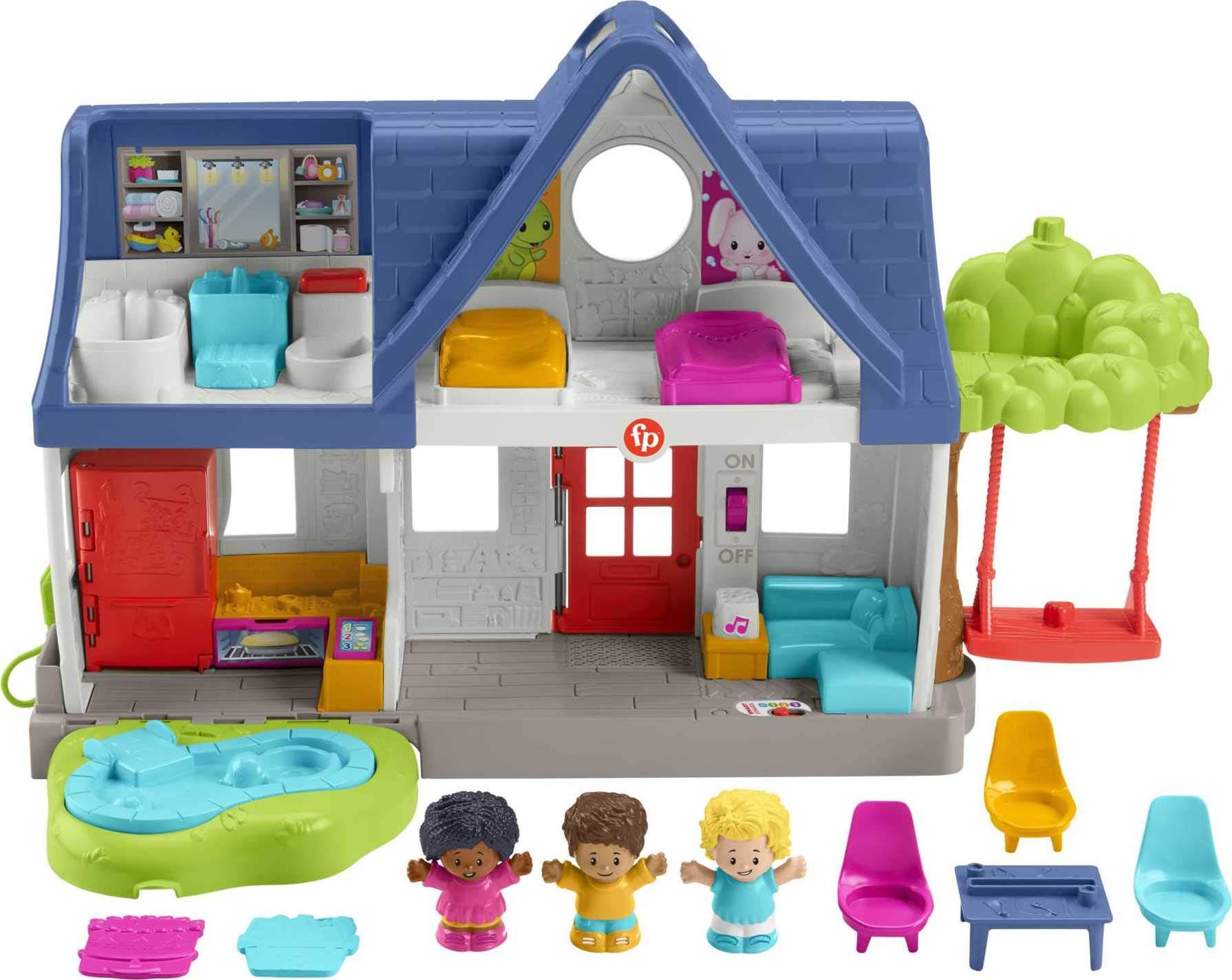 Fisher-Price Little People Friends Together Play House | Pretend Home Playset, S
