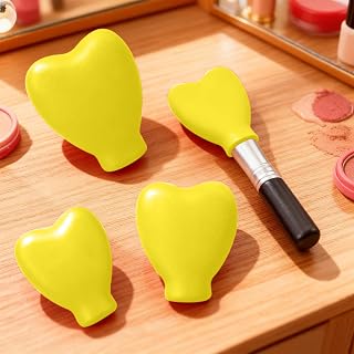 3 Pcs Makeup Brush Holder Silicone Dustproof Reusable Travel Makeup Brush Holder