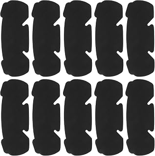 Breathable Hockey Helmet 10pcs Sweat Liner Pad for Men’s Caps | EVA and PET Build, Black Finish, Reduces Friction, Keeps Sweat Away during Multisport Training