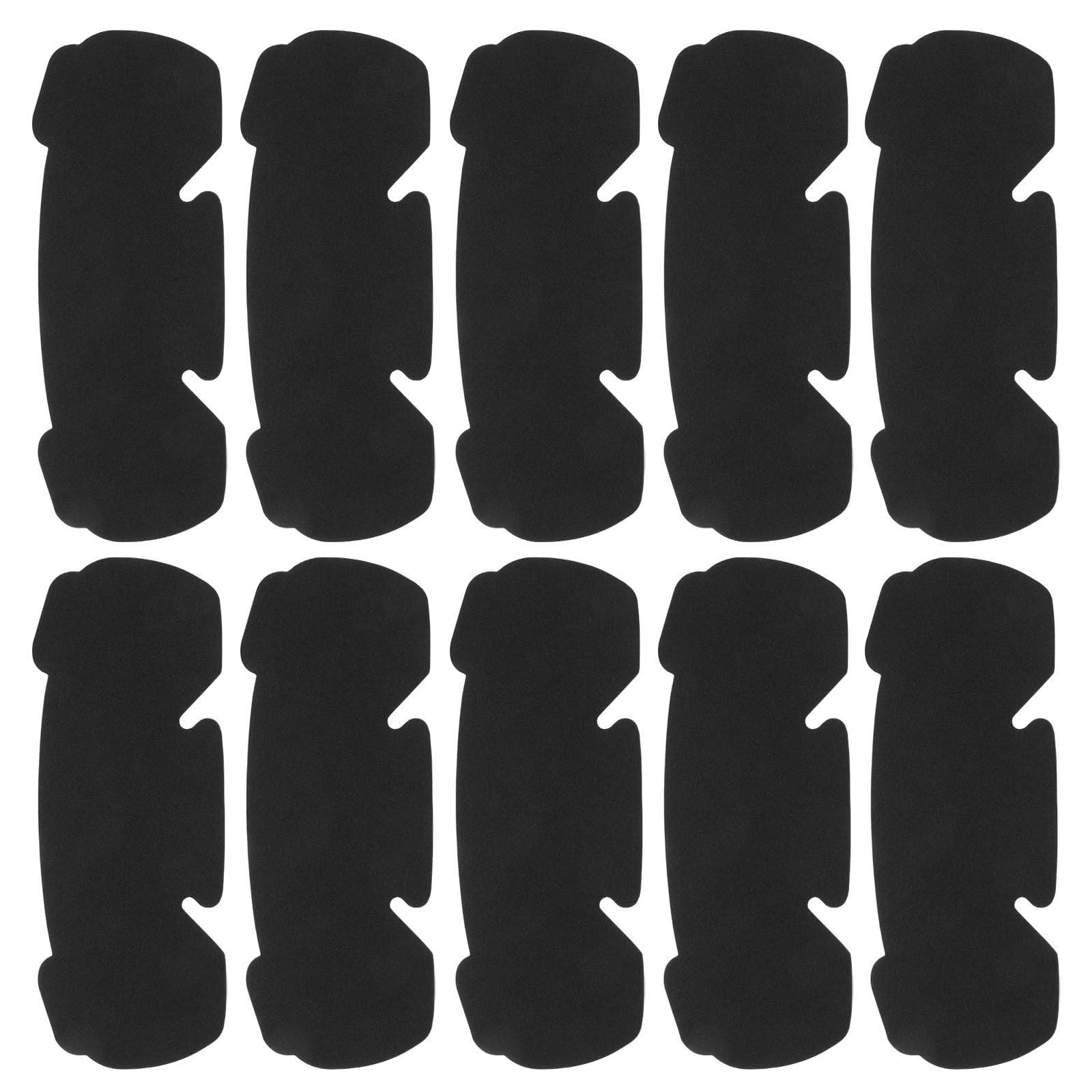 10pcs Hockey Helmet Sweat Liner, Reusable Black EVA PET Pad | Maintains Elastici