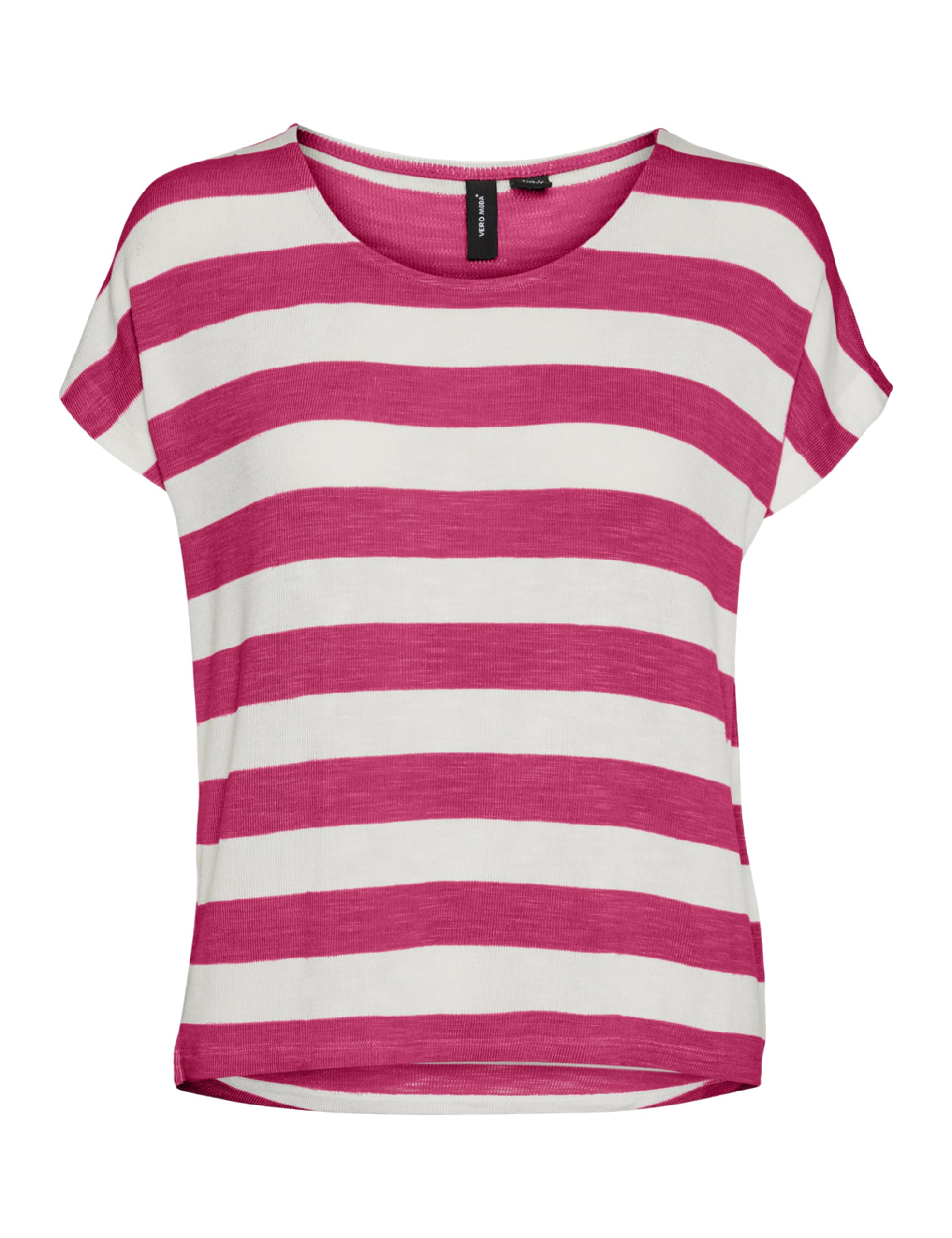 VERO MODA Women's Crew Neck Striped T-Shirt