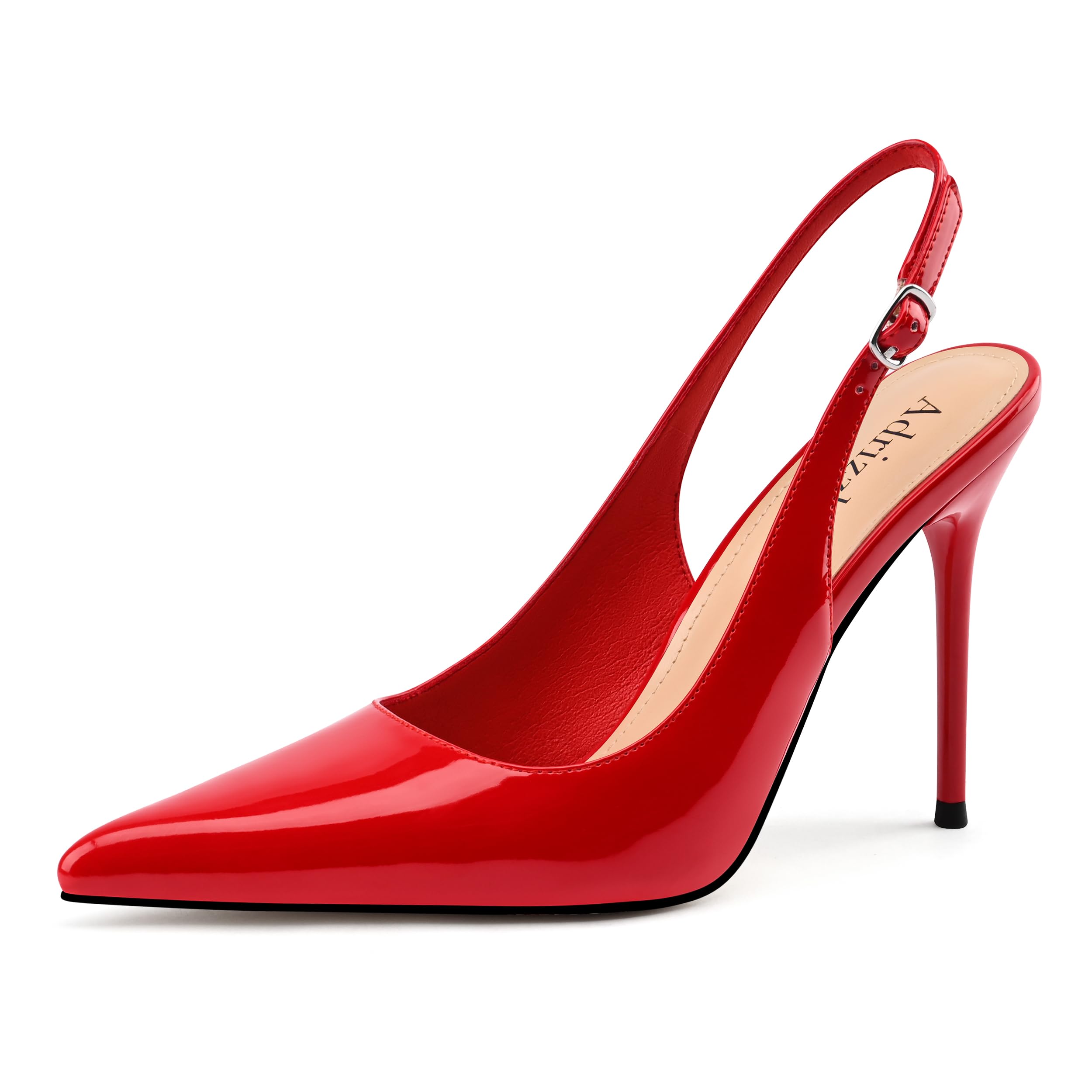 Adrizzlein Slingback Heels for Women Stiletto High Heels Pumps