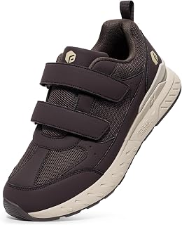 FitVille Men's Sports Shoes Extra Wide Double Closure Contact