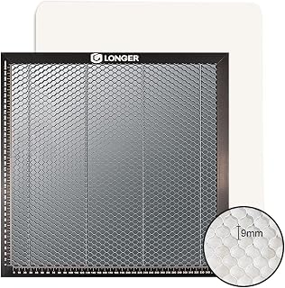 Longer Honeycomb Laser Bed, 400 x 400 mm Working Table with Aluminum Panel | For Most Laser Engraving & Cutter Machines,Smoke Evacuation,Better Heat Dissipation, Double Protection