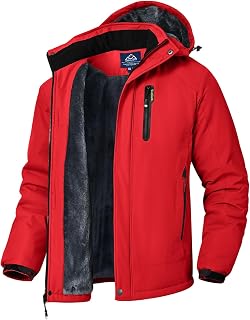 Rdruko Men's Ski Snow Jacket Waterproof Winter Insulated Coat