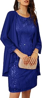 GRACE KARIN Women Wedding Guest Dresses Sequin Mother of the Bride Dresses