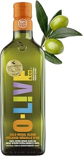 O-Live & Co. - Gold Medal Winner Extra Virgin Olive Oil (500ml), Cold Pressed, Premium Olive Oil Ideal for Cooking or for Salad Dressing, Versatile Olive Oil Extra Virgin
