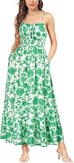 GRACE KARIN Summer Dresses for Women 2026 Vacation Boho Maxi Sundress