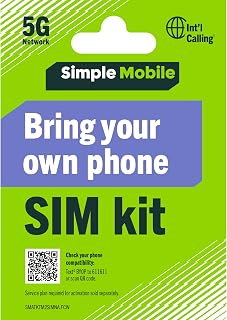 Simple Mobile Bring Your Own Phone 3-in-1 Prepaid SIM Kit