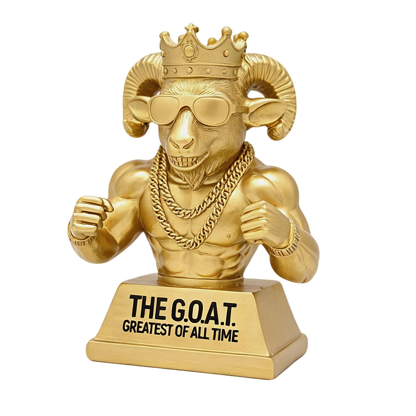 Wastaver 5 Inch Goat Trophy Winner Award, Funny Retirement Gifts for Men | Handm