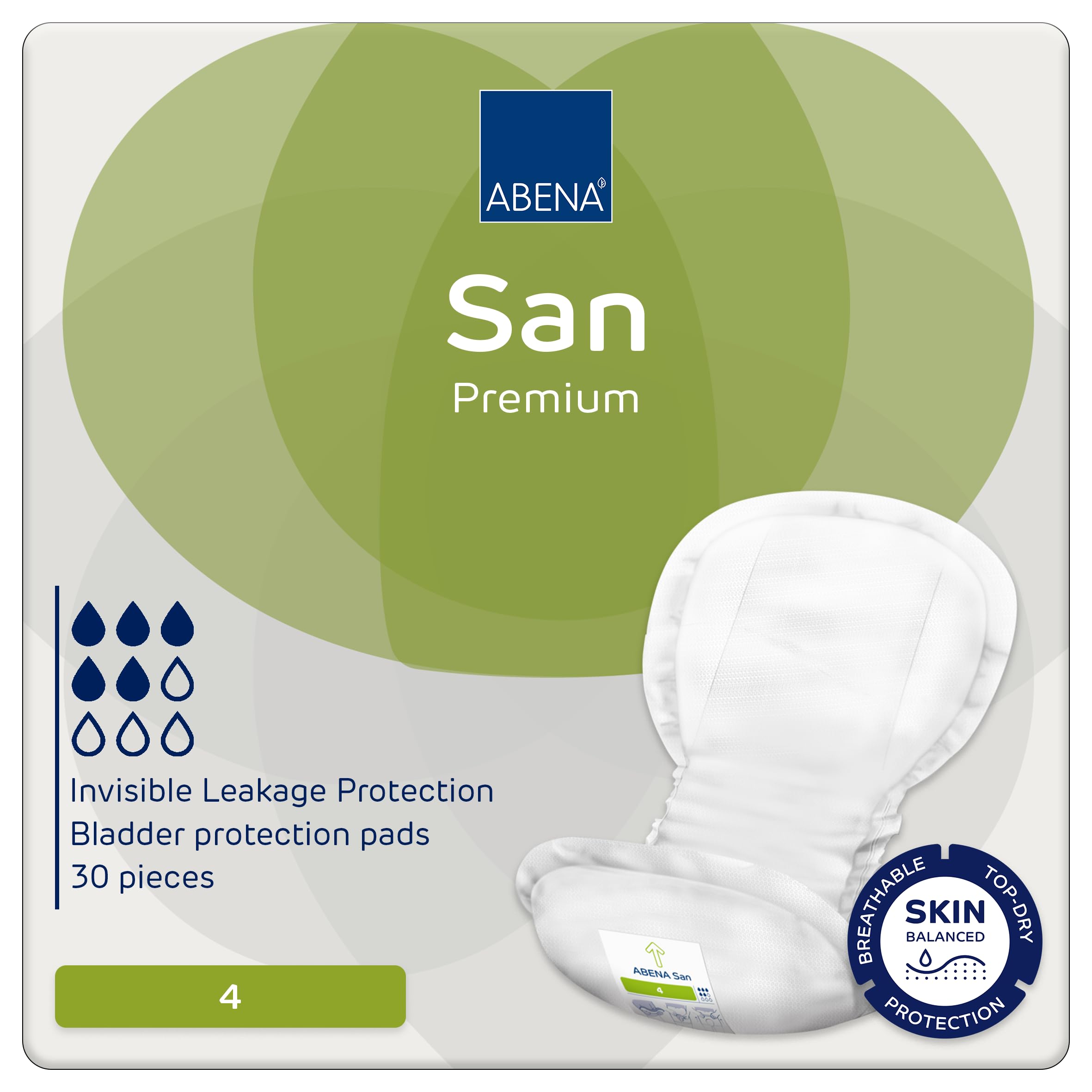 ABENA San Premium Mens & Womens Incontinence Pads, Breathable & Comfortable, Fas