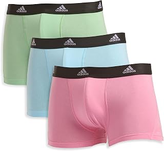 adidas Performance Stretch Cotton Trunk Underwear (3-Pack) Designed for Active Comfort and All Day Wear. Men's Jersey (Pack of 3)