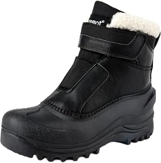 riemot Women's Men's Snow Boots, Waterproof Winter Boots for Dog Walking Hiking Trekking Fishing Riding Hunting, Mucker Yard Boots Gardening Shoes Warm Anti-Slip Ankle Boots