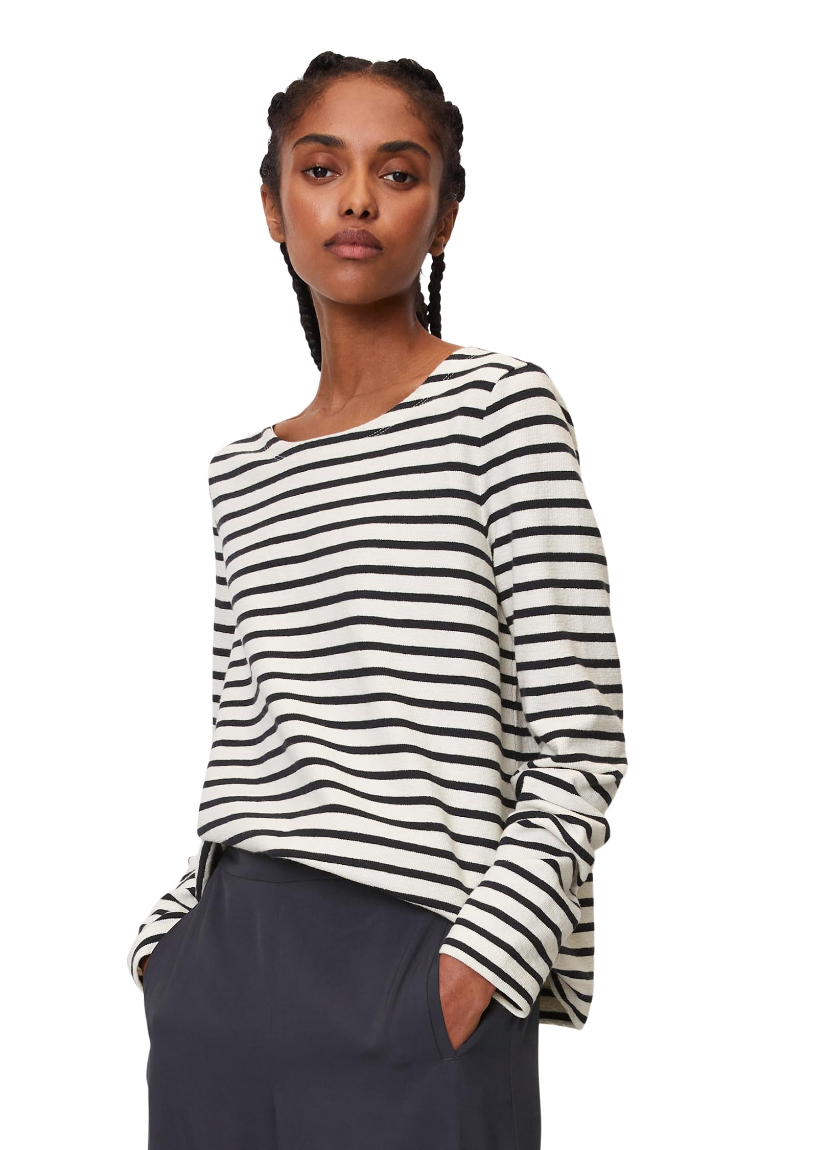 Marc O'Polo Long Sleeve Curled Shirt