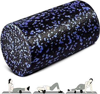 Yes4All High-Density EPP Round Back Roller Foam, Foam Roller for Yoga, Pilates & Stretching - 12, 18, 24, 36 inch