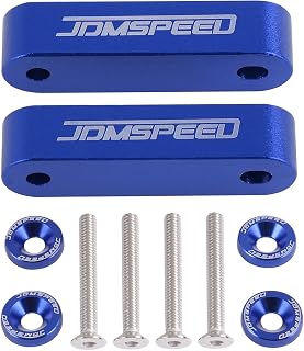 JDMSPEED Anodized Blue JDMSPEED Hood Spacer Hood Riser 3/4" Replacement For Honda Civic CRX Del Sol Acura Integra