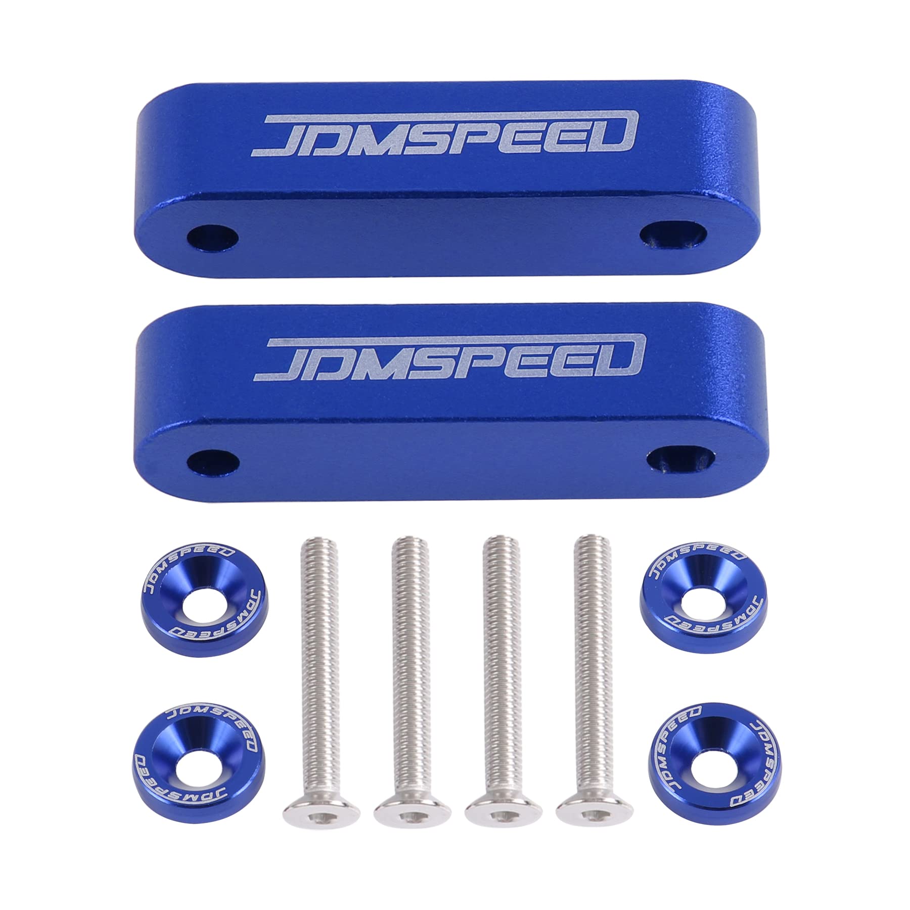 JDMSPEED Anodized Blue JDMSPEED Hood Spacer Hood Riser 3/4" Replacement For
