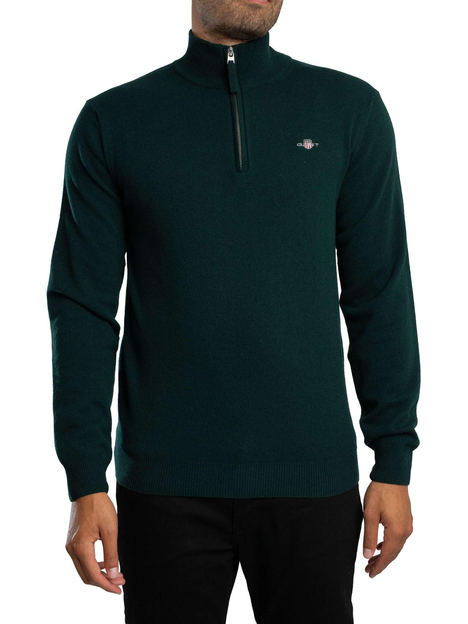 GANT Superfine Lambswool Half Zip Men's Pullover (Pack of 1)