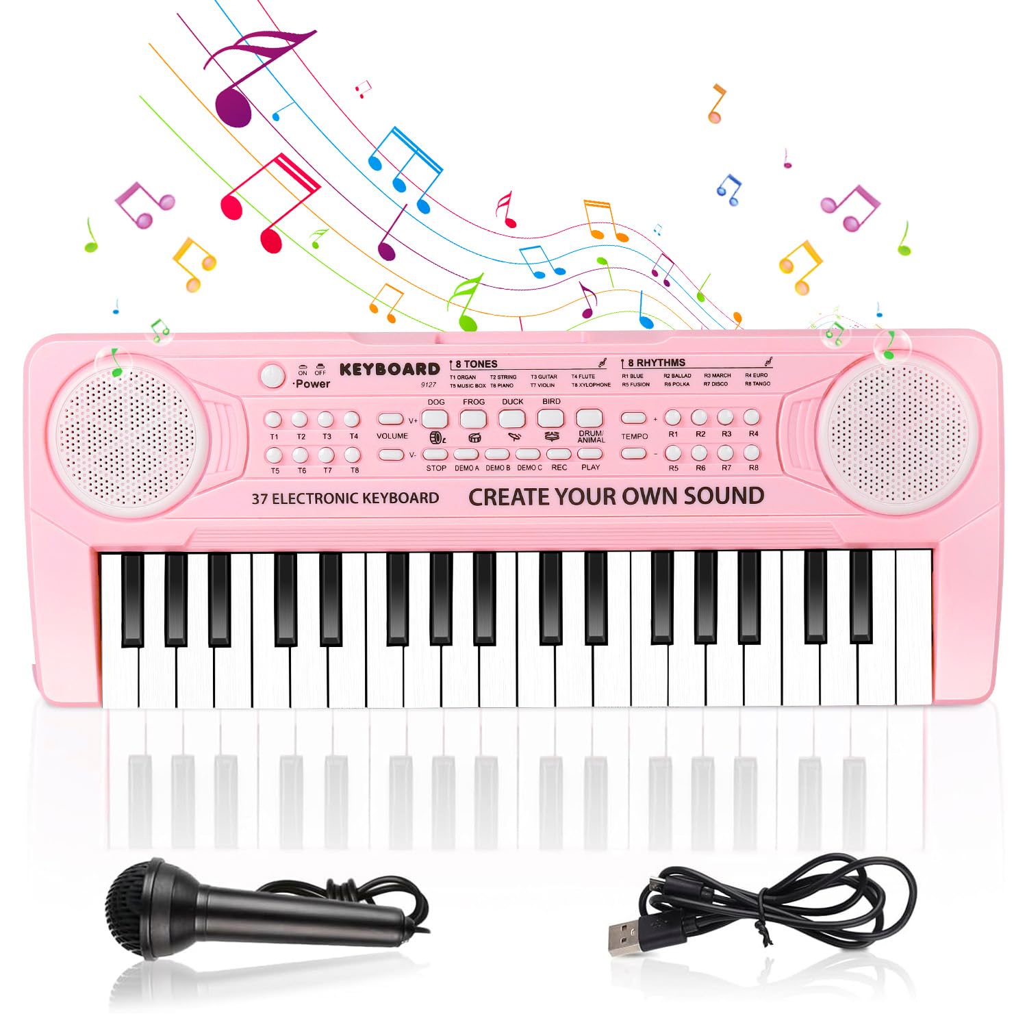 Electronic Piano Keyboard 37 Keys, Multifunctional Keyboard Piano for Kids | Por