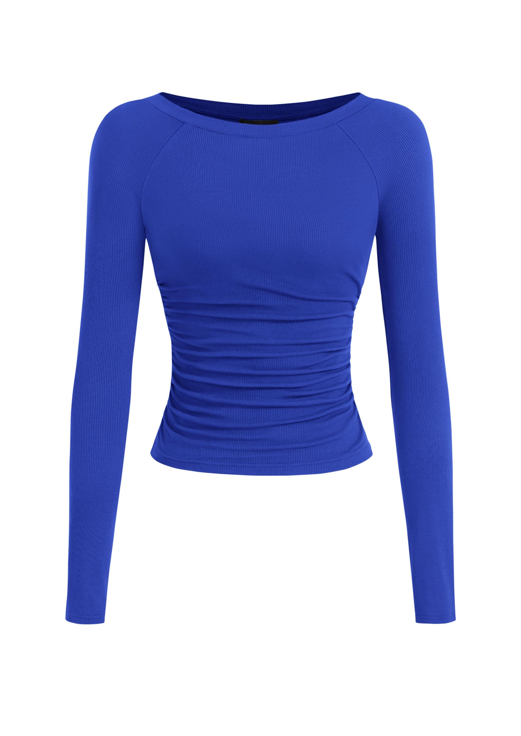 PRETTYGARDEN Camicie a maniche lunghe da donna 2025 autunno increspato lati scol