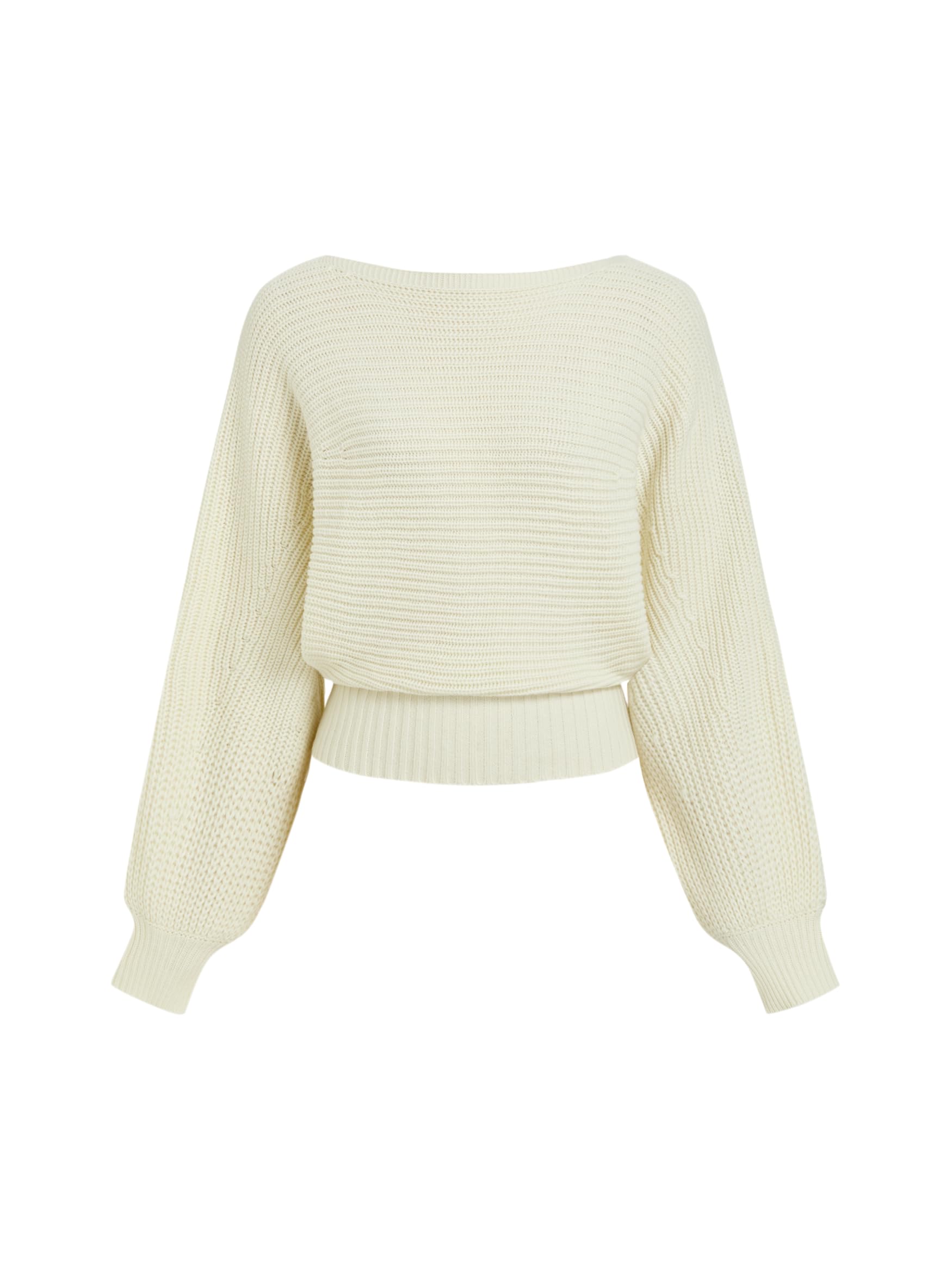 CIDER Women's Cropped Sweaters Boat Neck Long Sleeve Pullover