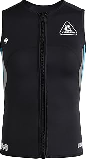 CRESSI Guardian Lady 2mm Neoprene Jacket Vest or Pants for Swimming, Snorkeling, Sup, Surfing, Kayaking and Other Water Sports, Black/Aqua, Women