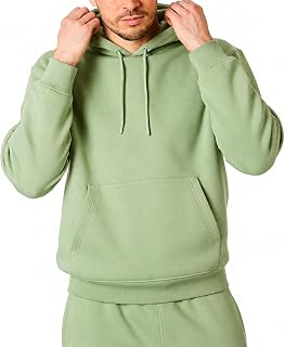 RIPT Men's Fleece Hoodie Pullover with Pockets and Drawstring, Long Sleeve Soft Sweatshirt for Gym Fitness Loungewear
