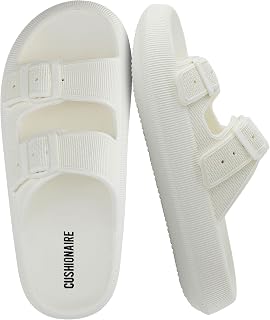 CUSHIONAIRE Women's Fame Cloud Recovery Slide with +Comfort