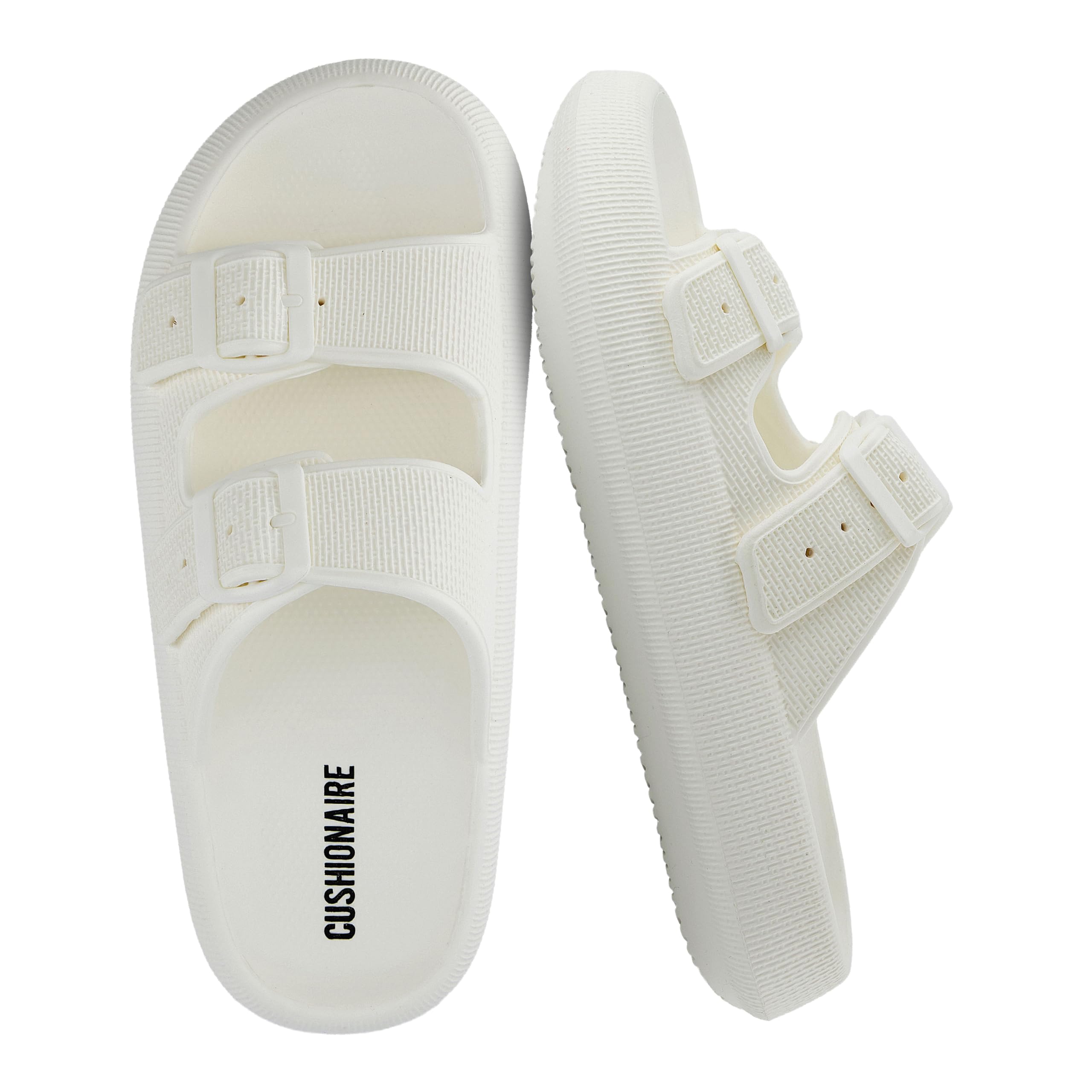 CUSHIONAIRE Women's Fame Cloud Recovery Slide with +Comfort