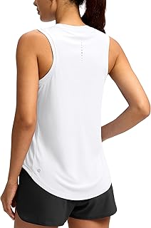 SANTINY Women's Racerback Athletic Shirt Training Tank Top